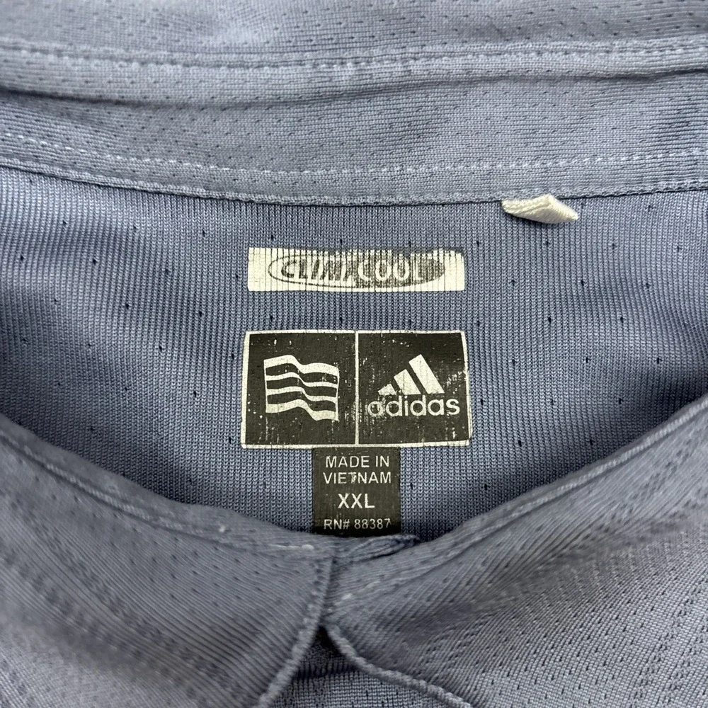 Adidas  Climate Mens Polo Shirt Cool Blue Color Size 2X‎